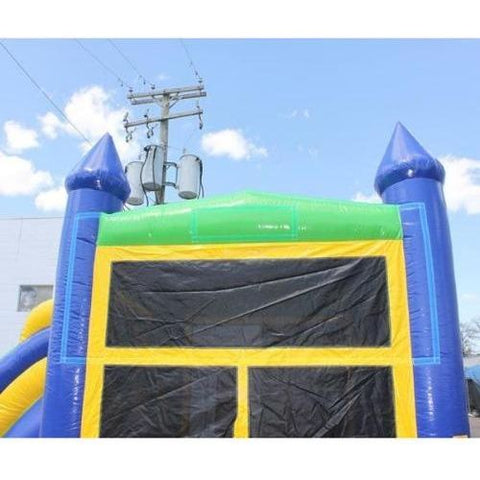 Moonwalk USA WET N DRY COMBOS 13' H 2-LANE GREEN N BLUE COMBO W/ POOL by MoonWalk USA