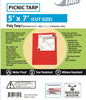 Image of Moose Supply 5' x 7' Red Picnic Tarp
