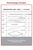 Image of 20' x 30' Premium Canopy Pole Party Tent - Red, White and Blue