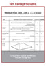 Image of 20' x 40' Premium Canopy Pole Party Tent - Red, White and Blue