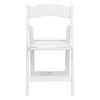 Image of Party Tents Canopy Tents & Pergolas 18" White Resin Folding Chairs by Party Tents