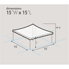 Image of 15' x 15' White Weekender Standard Canopy Pole Tent by Party Tents