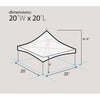 Image of Party Tents Direct Canopies & Gazebos 20 x 20 Custom High Peak Frame Party Tent by Party Tents 754972376778 5186