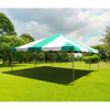 Image of Party Tents Direct Canopies & Gazebos 20' x 20' Green PVC Weekender West Coast Frame Party Tent by Party Tents 754972319072 1673-Party Tents 20' x 20' Green PVC Weekender West Coast Frame Party Tent Party Tents