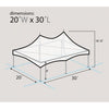 Image of Party Tents Direct Canopies & Gazebos 20' x 30' Custom High Peak Frame Party Tent by Party Tents 754972376785 5187