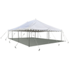 Image of Party Tents Direct Canopies & Gazebos 20' x 30' White Economy Pole Canopy Tent with Sidewalls by Party Tents 754972377058 8080