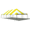 Image of Party Tents Direct Canopies & Gazebos 20' x 40' Yellow and White Premium Canopy Pole Party Tent by Party Tents 754972328241 3709 20' x 40' Yellow & White Premium Canopy Pole Party Tent by Party Tents
