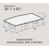 Image of Party Tents Direct Canopies & Gazebos 20' x 50' Sectional Single Tube West Coast Frame Party Tent by Party Tents 40'x120' Sectional Single Tube West Coast Frame Party Tent Party Tents