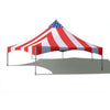 Image of Party Tents Direct Canopies & Gazebos 40' Red White and Blue Hexagon High Peak Frame Party Tent by Party Tents 754972305341 3806 40' Red White and Blue Hexagon High Peak Frame Party Tent Party Tents