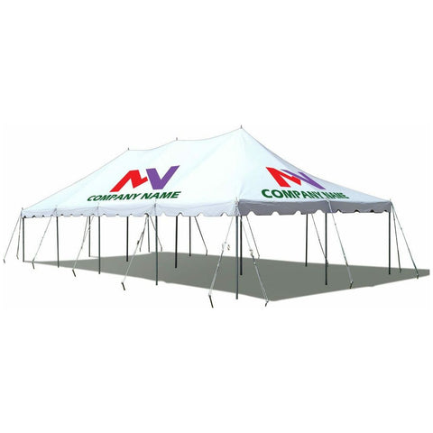 Party Tents Direct Canopies & Gazebos ***DUP***20' x 40' Premium Canopy Pole Party Tent - Custom by Party Tents