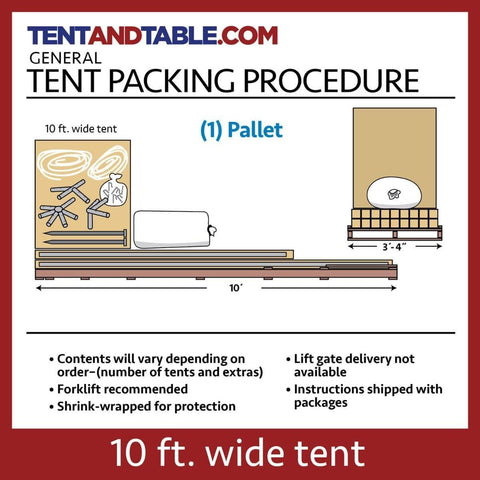 Party Tents Direct Canopy Tents & Pergolas 10' x 10' White West Coast Frame Party Tent by Party Tents 754972307505 3648 10' x 10' White West Coast Frame Party Tent by Party Tents SKU# 3648