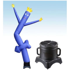 Party Tents Direct Dollies & Hand Trucks 12' Blue Arrow Fly Guy Inflatable Tube Man with Blower by Party Tents 754972365055 845-Party Tents
