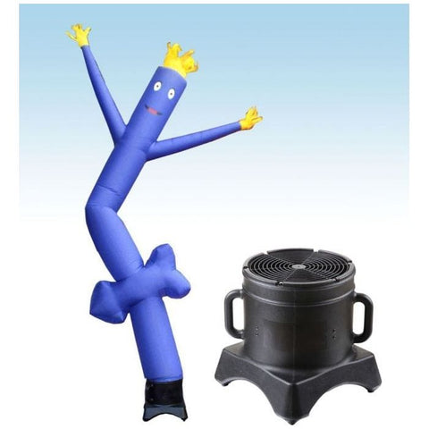 Party Tents Direct Dollies & Hand Trucks 12' Blue Arrow Fly Guy Inflatable Tube Man with Blower by Party Tents 754972365055 845-Party Tents