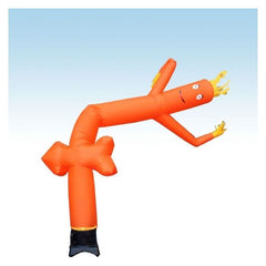 12' Orange Arrow Fly Guy Inflatable Tube Man with Blower by Party Tents