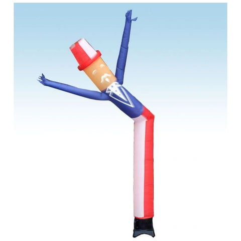 Party Tents Direct Dollies & Hand Trucks 12' Uncle Sam Fly Guy Inflatable Tube Man with Blower by Party Tents 12' Standard Red Fly Guy Inflatable Tube Man with Blower Party Tents