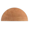 Image of Party Tents Direct Folding Chairs & Stools 60" 2 Pack Half Round Wood Table by Party Tents 754972300490 3414 60" 2 Pack Half Round Wood Table by Party Tents SKU#3414