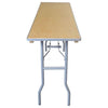 Image of Party Tents Direct Folding Chairs & Stools 72" 2 Pack Rectangle Wood Seminar Table by Party Tents 72" 2 Pack Rectangle Wood Folding Banquet Table Party Tents SKU#3409