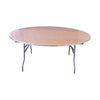 Image of Party Tents Direct Folding Chairs & Stools 72" Round Wood Folding Table by Party Tents 754972359542 36 72" Round Wood Folding Table by Party Tents SKU#36