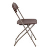 Image of Party Tents Direct Folding Chairs & Stools Brown Plastic Folding Chairs by Party Tents 754972308021 101-Party Tents Brown Plastic Folding Chairs by Party Tents SKU# 101