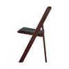 Image of Party Tents Direct Folding Chairs & Stools Mahogany Resin Folding Chairs by Party Tents 754972295413 2138 Mahogany Resin Folding Chairs by Party Tents SKU#2138