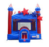 Image of Commercial Inflatable Bounce House with Blower, Stars and Stripes