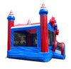 Image of Commercial Inflatable Bounce House with Blower, Stars and Stripes