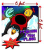 Image of Penguin Fish Fling Interactive Carnival Frame Game