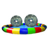 Image of POGO Big Games 24' Round Inflatable Pool with 2 PVC Zorb Balls and Blower by POGO 754972366885 5077 24' Round Inflatable Pool with 2 PVC Zorb Balls and Blower #5077