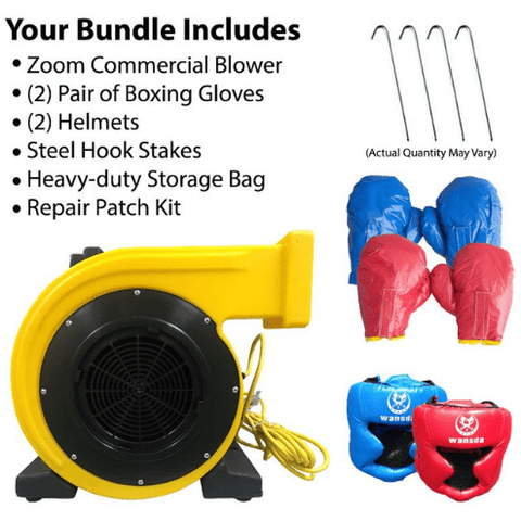 POGO Big Games Inflatable Boxing Ring with Blower and Accessories by POGO 754972324922 3419 Inflatable Boxing Ring with Blower and Accessories SKU# 3419