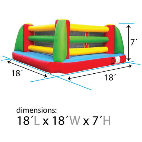 POGO Big Games Inflatable Boxing Ring with Blower and Accessories by POGO 754972324922 3419 Inflatable Boxing Ring with Blower and Accessories SKU# 3419