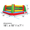Image of POGO Big Games Inflatable Boxing Ring with Blower and Accessories by POGO 754972324922 3419 Inflatable Boxing Ring with Blower and Accessories SKU# 3419