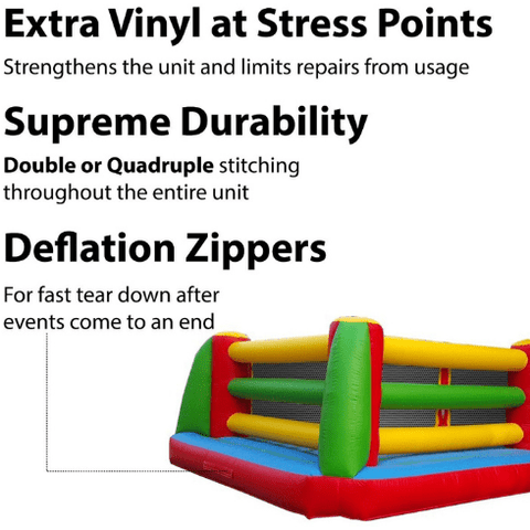 POGO Big Games Inflatable Boxing Ring with Blower and Accessories by POGO 754972324922 3419 Inflatable Boxing Ring with Blower and Accessories SKU# 3419