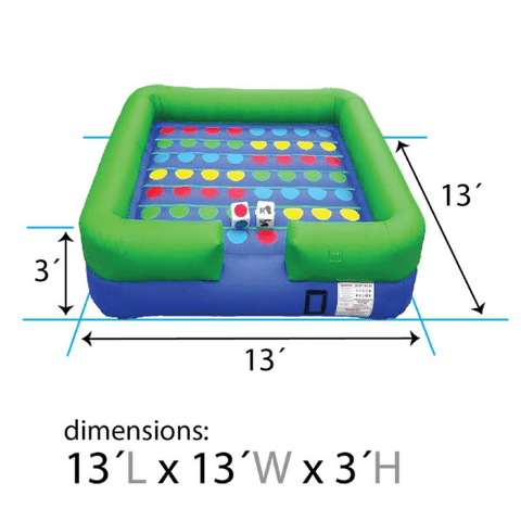 POGO Big Games X-Treme Twister Inflatable Interactive Game with Blower by POGO 754972310956 3413 X-Treme Twister Inflatable Interactive Game with Blower SKU# 3413