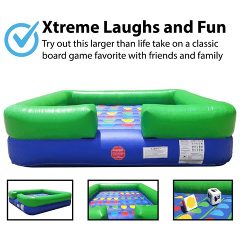 POGO Big Games X-Treme Twister Inflatable Interactive Game with Blower by POGO 754972310956 3413 X-Treme Twister Inflatable Interactive Game with Blower SKU# 3413