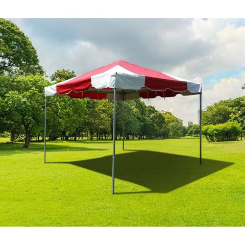 POGO Canopies & Gazebos 10ft x 10ft Red PVC Weekender West Coast Frame Party Tent by POGO