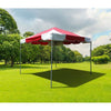 Image of POGO Canopies & Gazebos 10ft x 10ft Red PVC Weekender West Coast Frame Party Tent by POGO