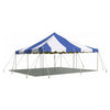 Image of POGO Canopies & Gazebos 20' x 20' Blue & White Weekender Standard Canopy Pole Tent by POGO 20' x 20' Blue & White Weekender Standard Canopy Pole Tent by POGO