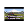 Image of POGO Canopies & Gazebos 20' x 20' Blue & White Weekender Standard Canopy Pole Tent by POGO 6789 20' x 20' Blue & White Weekender Standard Canopy Pole Tent by POGO