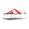 Image of POGO Canopies & Gazebos 20' x 20' Red & White Weekender Standard Canopy Pole Tent by POGO