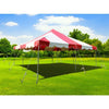 Image of POGO Canopies & Gazebos 20' x 20' Red & White Weekender Standard Canopy Pole Tent by POGO