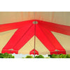 Image of POGO Canopies & Gazebos 20' x 20' Red & White Weekender Standard Canopy Pole Tent by POGO