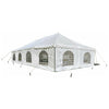 Image of POGO Canopies & Gazebos 20' x 40' White Economy Pole Canopy Tent with Sidewalls by POGO