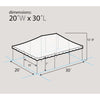 Image of POGO Canopies & Gazebos 20ft x 30ft Red Weekender Standard Canopy Pole Tent by POGO 754972357050 677 20ft x 30ft Red Weekender Standard Canopy Pole Tent by POGO SKU# 677