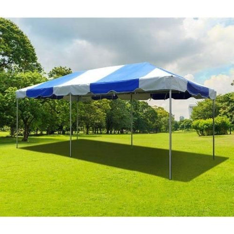POGO Canopy Tents & Pergolas 10' x 20' Blue PVC Weekender West Coast Frame Party Tent by POGO 754972318877 5747