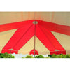 Image of POGO Canopy Tents & Pergolas 20' x 20' Red & White Weekender Standard Canopy Pole Tent by POGO 754972316385 3927