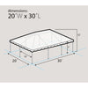 Image of POGO Canopy Tents & Pergolas 20' x 30' White PVC Weekender West Coast Frame Party Tent by POGO 754972319805 5613