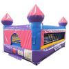 Image of POGO Commercial Bouncers 12'4" Junior Pink Castle Indoor Bounce House with Blower by POGO 2077 12'4" Junior Pink Castle Indoor Bounce House w Blower by POGO SKU#2077