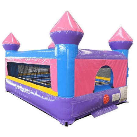 POGO Commercial Bouncers 12'4" Junior Pink Castle Indoor Bounce House with Blower by POGO 2077 12'4" Junior Pink Castle Indoor Bounce House w Blower by POGO SKU#2077