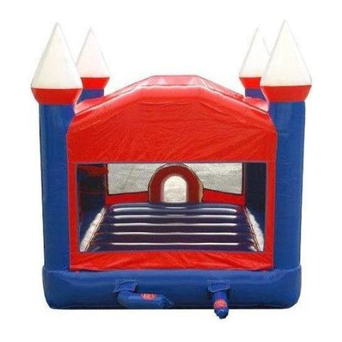 POGO Commercial Bouncers 14' Patriotic Red, White & Blue Bounce House with Blower by POGO 754972360579 6995 14' Patriotic Red, White & Blue Bounce House with Blower POGO SKU 6995