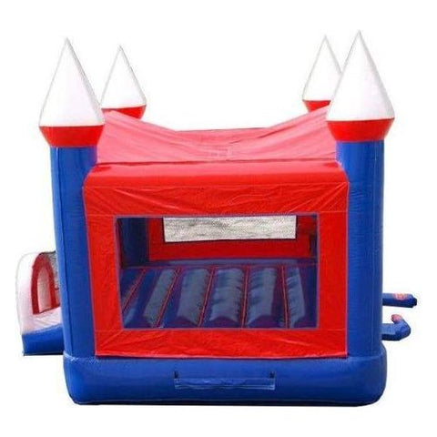 POGO Commercial Bouncers 14' Patriotic Red, White & Blue Bounce House with Blower by POGO 754972360579 6995 14' Patriotic Red, White & Blue Bounce House with Blower POGO SKU 6995